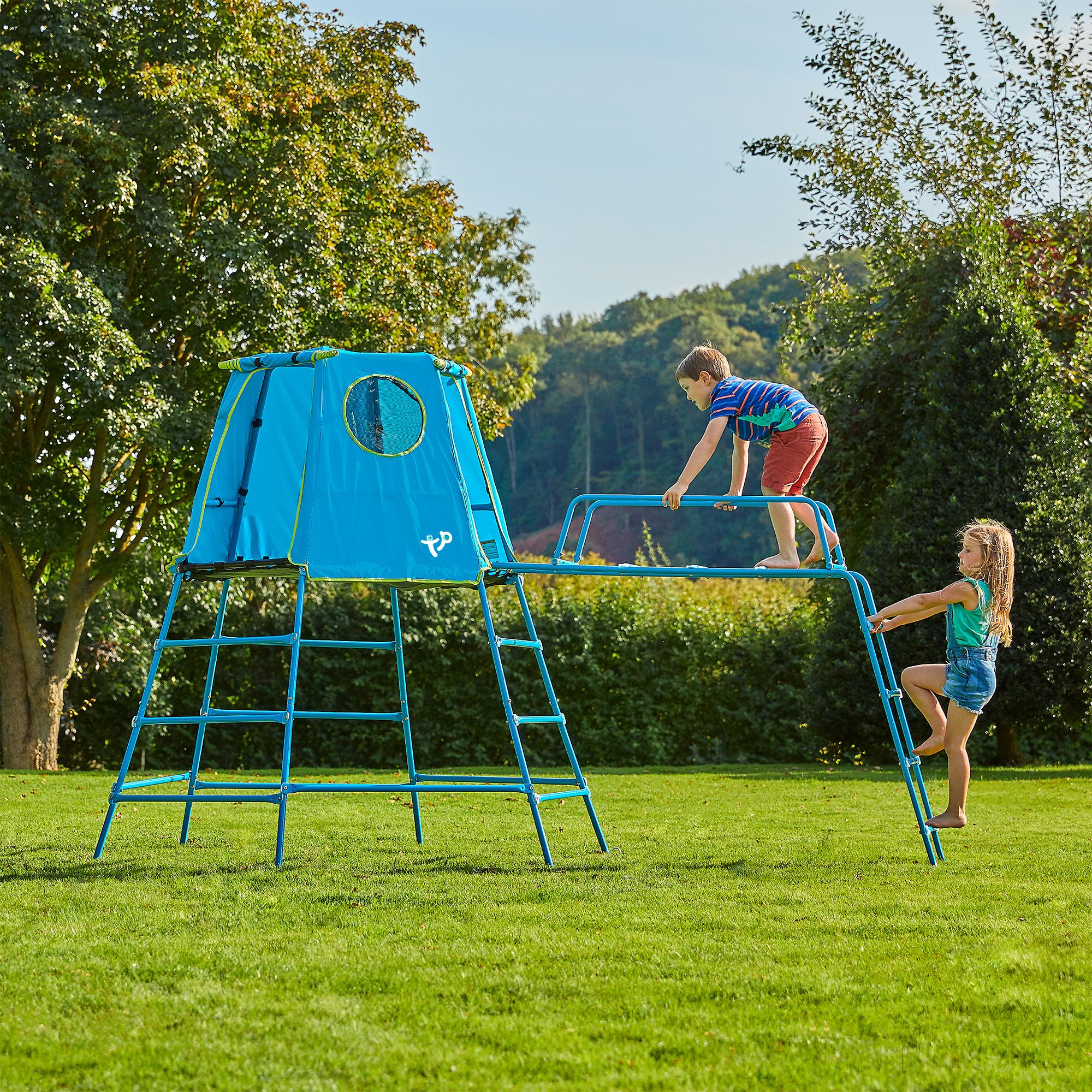 TP Toys Blue Metal Large Climbing frame