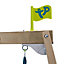 TP Toys Castlewood Brown & Green Wood Swing & slide (L) 2680mm x (W) 3340mm