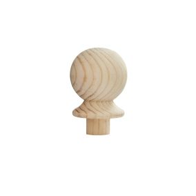 Trademark Ball Natural Pine Newel cap (L)75mm (W)75mm
