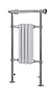 Traditional Chrome effect Electric Towel warmer (W)479mm x (H)952mm