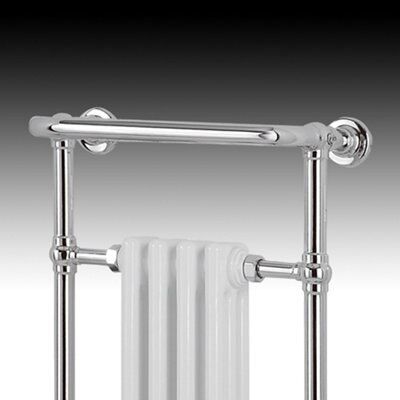 Traditional Chrome effect Electric Towel warmer W 479mm x H 952mm DIY at B Q