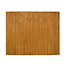 Traditional Feather edge 5ft Wooden Fence panel (W)1.83m (H)1.54m, Pack of 3
