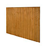 Traditional Feather edge 5ft Wooden Fence panel (W)1.83m (H)1.54m, Pack of 4