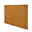 Traditional Feather edge 5ft Wooden Fence panel (W)1.83m (H)1.54m, Pack of 5