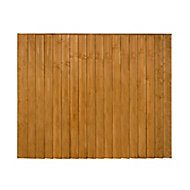 Traditional Feather edge Fence panel (W)1.83m (H)1.54m, Pack of 3