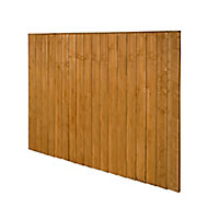 Traditional Feather edge Fence panel (W)1.83m (H)1.54m, Pack of 4