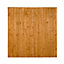 Traditional Feather edge Wooden Fence panel (W)1.83m (H)1.85m, Pack of 4