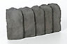 Traditional Grey Paving edging (H)250mm (T)45mm, Pack of 50
