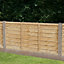 Traditional Lap Pressure treated Fence panel (W)1.83m (H)1.22m, Pack of 3
