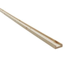 Traditional Natural 41mm Baserail, (L)3.6m (W)55mm