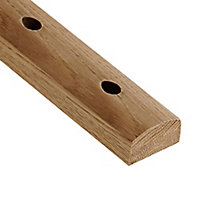 Traditional Oak Baserail, (L)2.4m (W)63mm