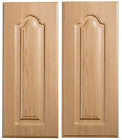 Traditional Oak Effect Wall corner Cabinet door (W)250mm (H)715mm (T)18mm, Set of 2