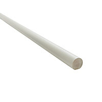 Traditional Primed Natural Rounded Handrail, (L)3.6m (W)54mm