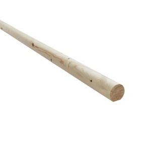 Traditional Rounded Handrail, (L)2.4m (W)54mm