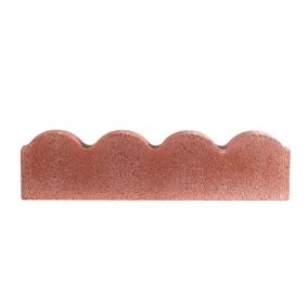 Traditional Scalloped Red Paving edging (H)150mm (T)50mm