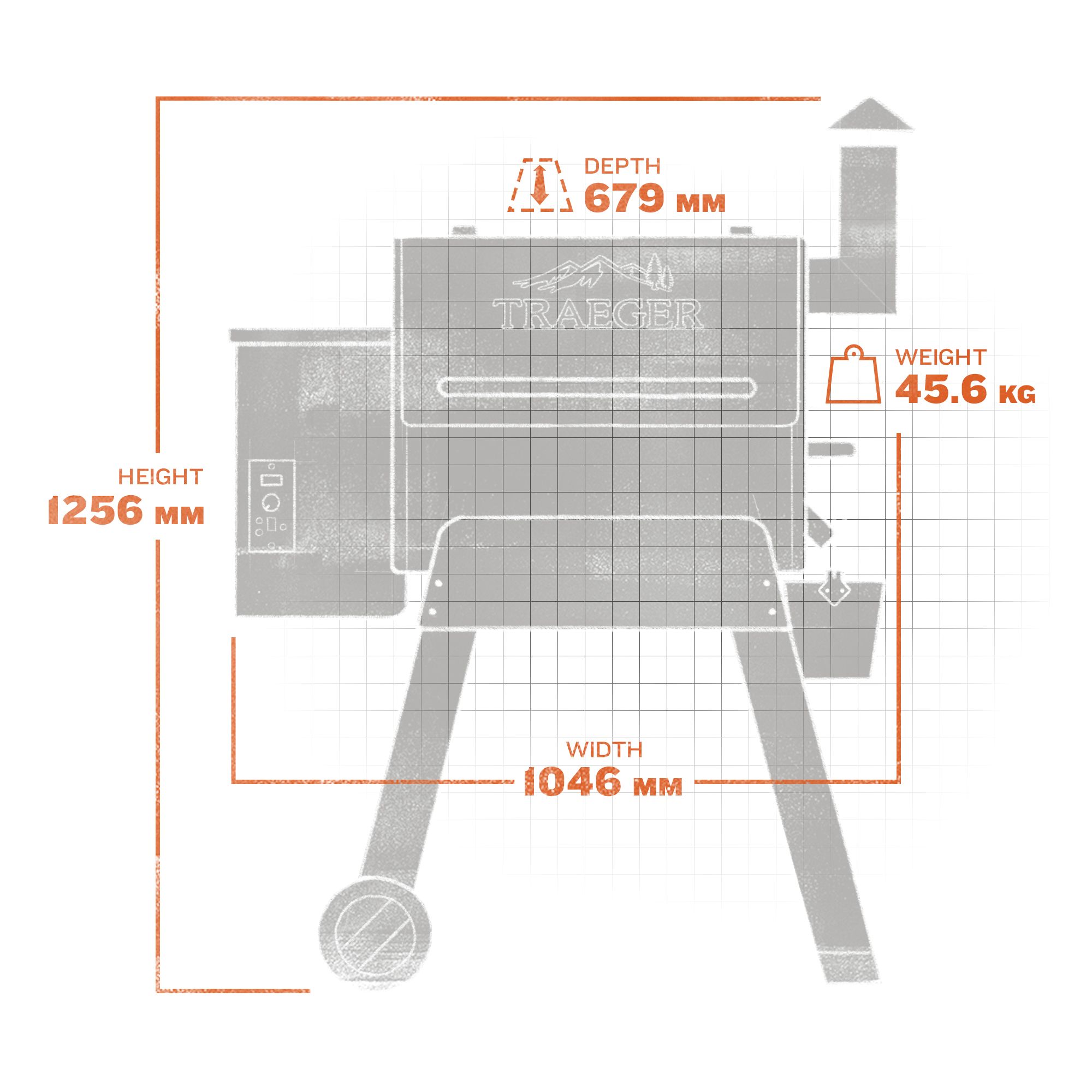 Traeger Black Pro Series 22 Wood pellet grill smoker