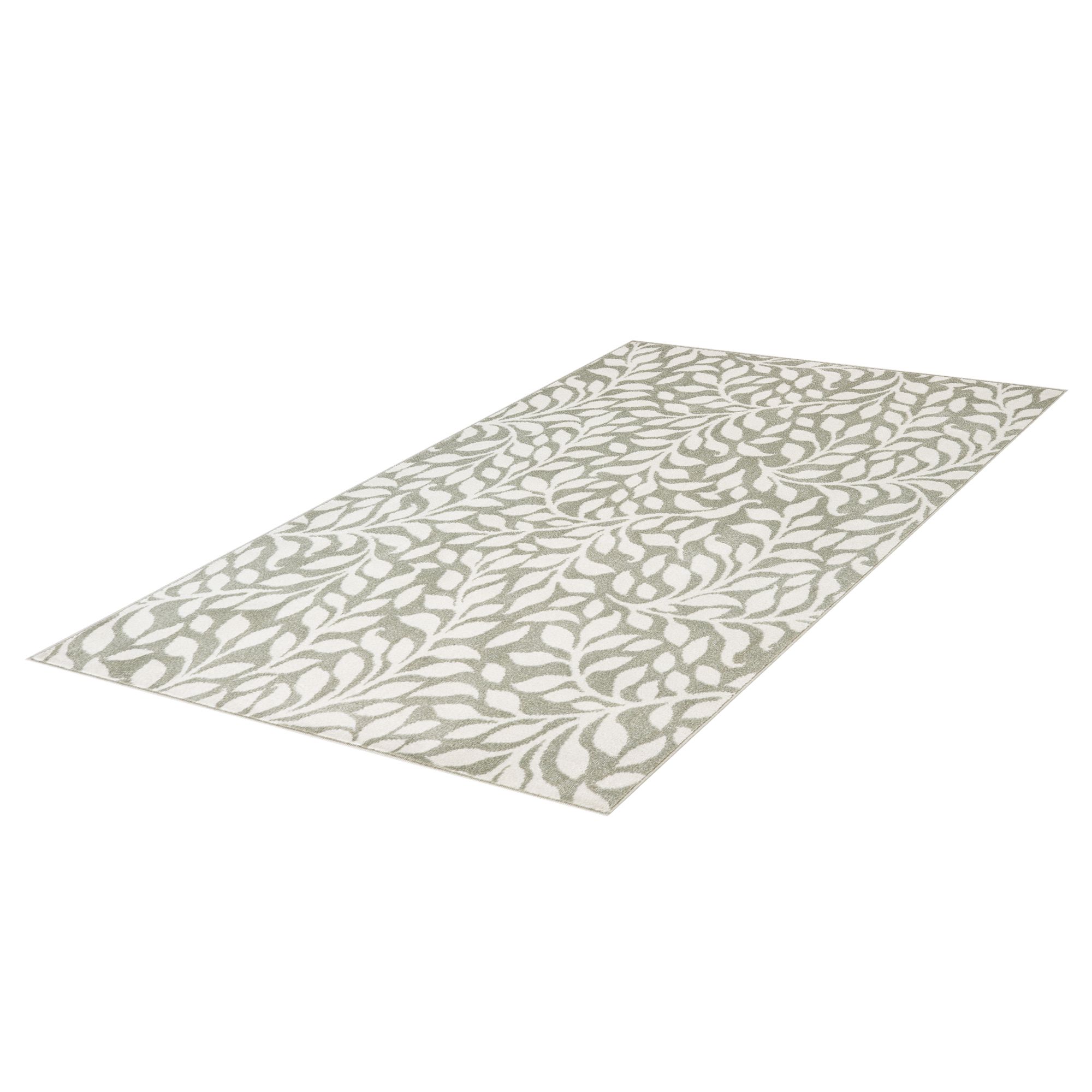 Trailing leaf Tea Floral Medium Rug, (L)170cm x (W)120cm