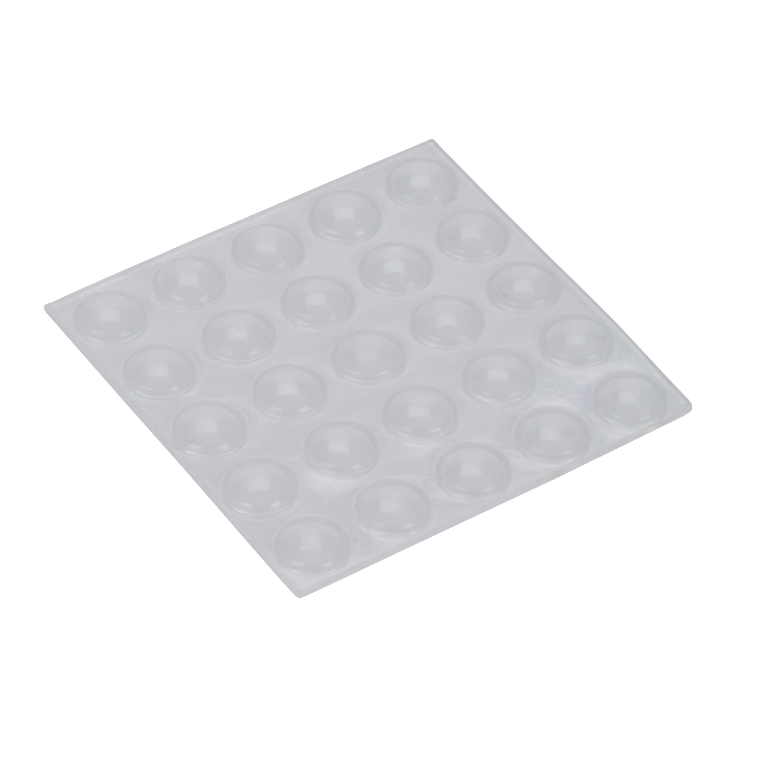Transparent Polyvinyl chloride (PVC) Bumper+ (Dia)8mm, Pack of 25
