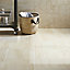 Travertina Beige Gloss Stone effect Porcelain Wall & floor Tile Sample