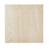 Travertina Beige Gloss Stone effect Porcelain Wall & floor Tile Sample