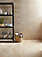 Travertina Light beige Gloss Decor Ceramic Wall Tile, Pack of 10, (L)402.4mm (W)251.6mm