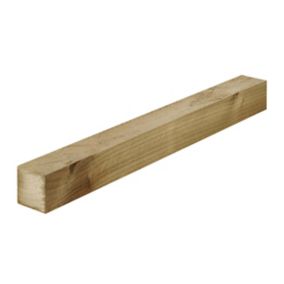 Treated Sawn Pressure treated Whitewood spruce Timber (L)2.4m (W)50mm (T)47mm, Pack of 8