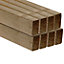 Treated Smooth Planed Round edge CLS timber (L)2.4m (W)63mm (T)38mm, Pack of 8