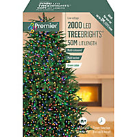 Treebrights 2000 Multicolour LED String lights Green cable