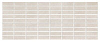 Trendino Taupe Ceramic Mosaic tile, (L)500mm (W)200mm