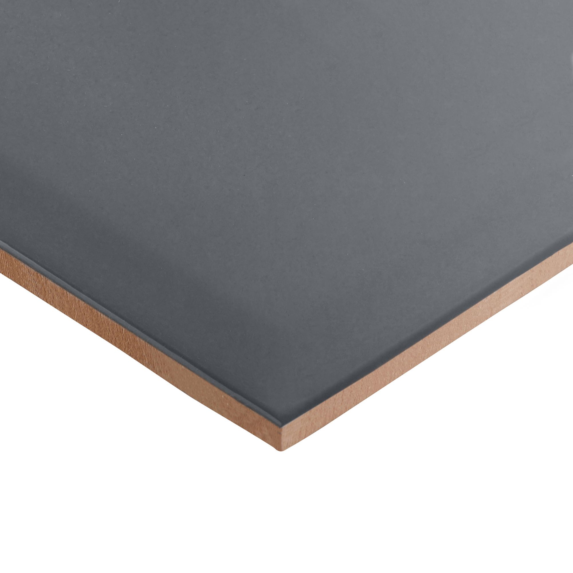 Trentie Anthracite Gloss Metro Ceramic Indoor Wall tile - 4