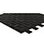 Trentie Black Ceramic Mosaic tile sheet, (L)300mm (W)300mm