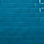 Trentie Blue Gloss Metro Ceramic Indoor Wall Tile, Pack of 40, (L)200mm (W)100mm