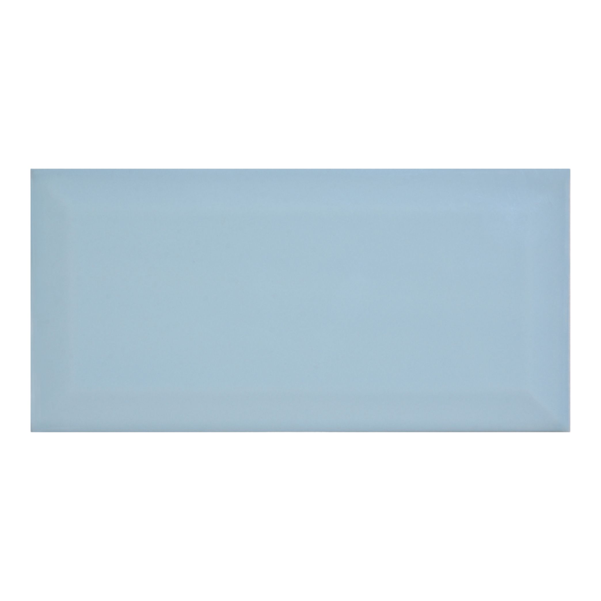 Trentie Blue Gloss Metro Ceramic Indoor Wall tile, Pack of 40, (L)200mm (W)100mm