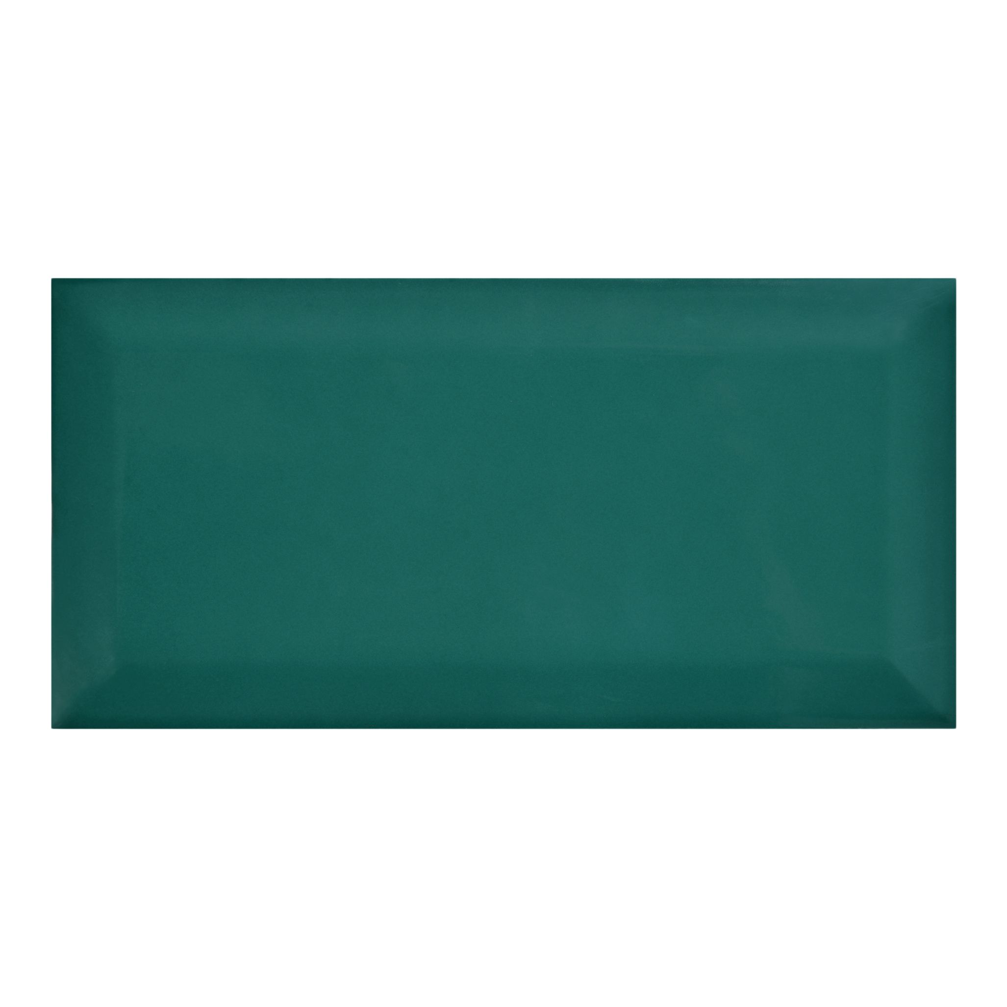 Trentie Dark Green Gloss Metro Ceramic Wall Tile Sample