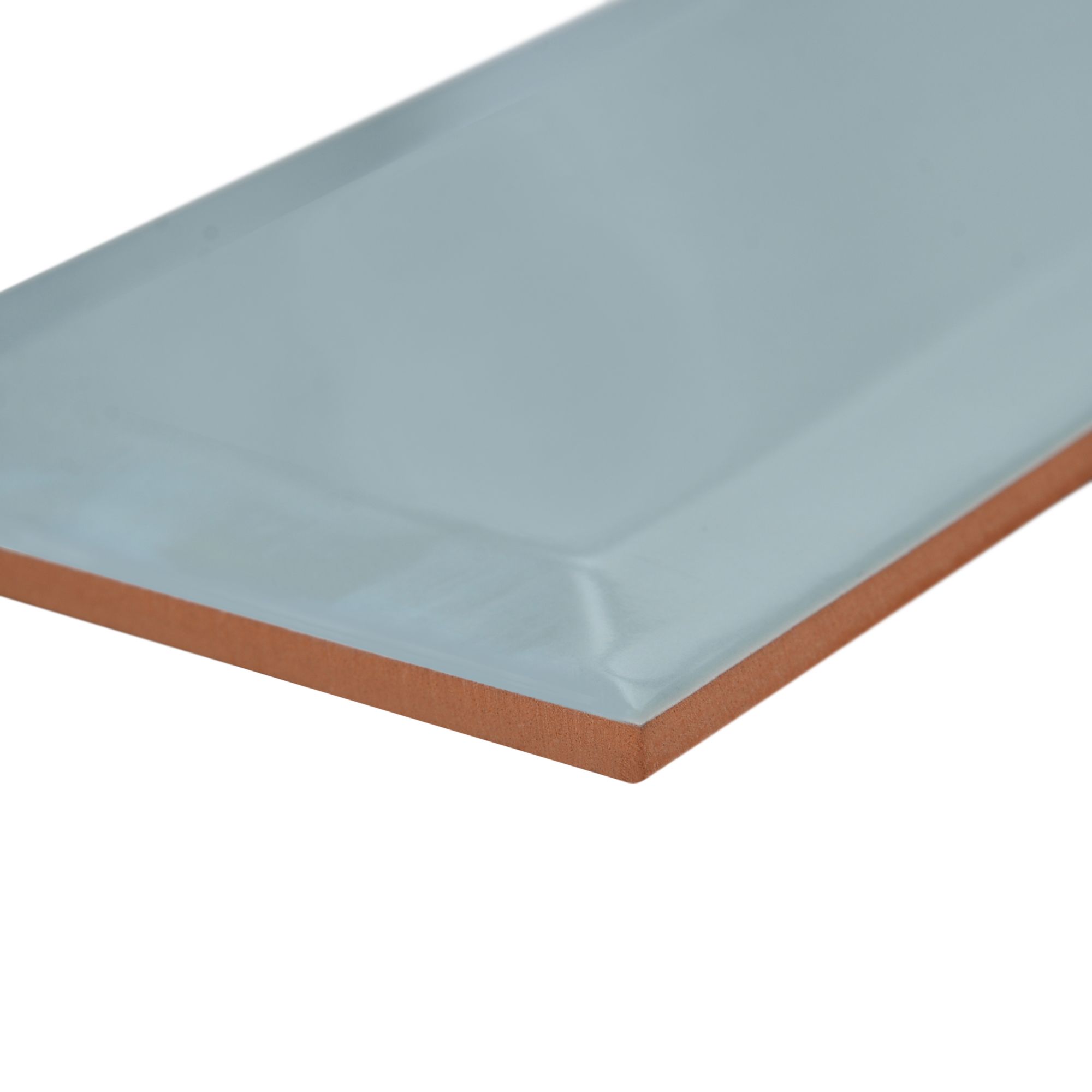 Trentie Green Gloss Metro Ceramic Wall tile - 3