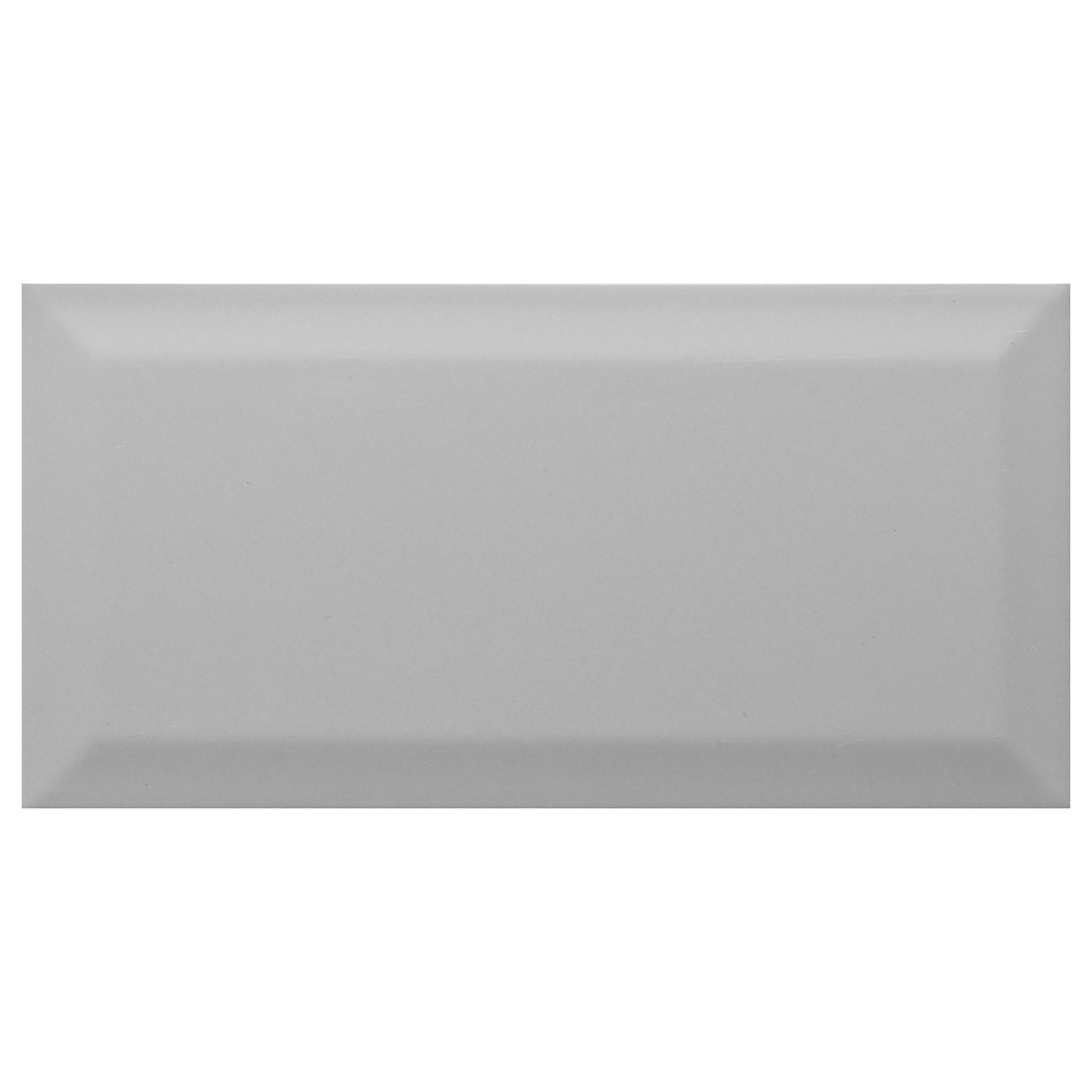 Trentie Light Grey Gloss Textured Ceramic Indoor Wall Tile, Pack of 50, (L)200mm (W)100mm