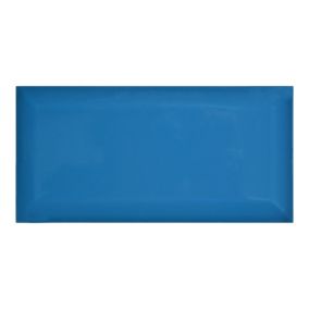 Trentie Petrol Blue Gloss Metro Ceramic Wall Tile Sample