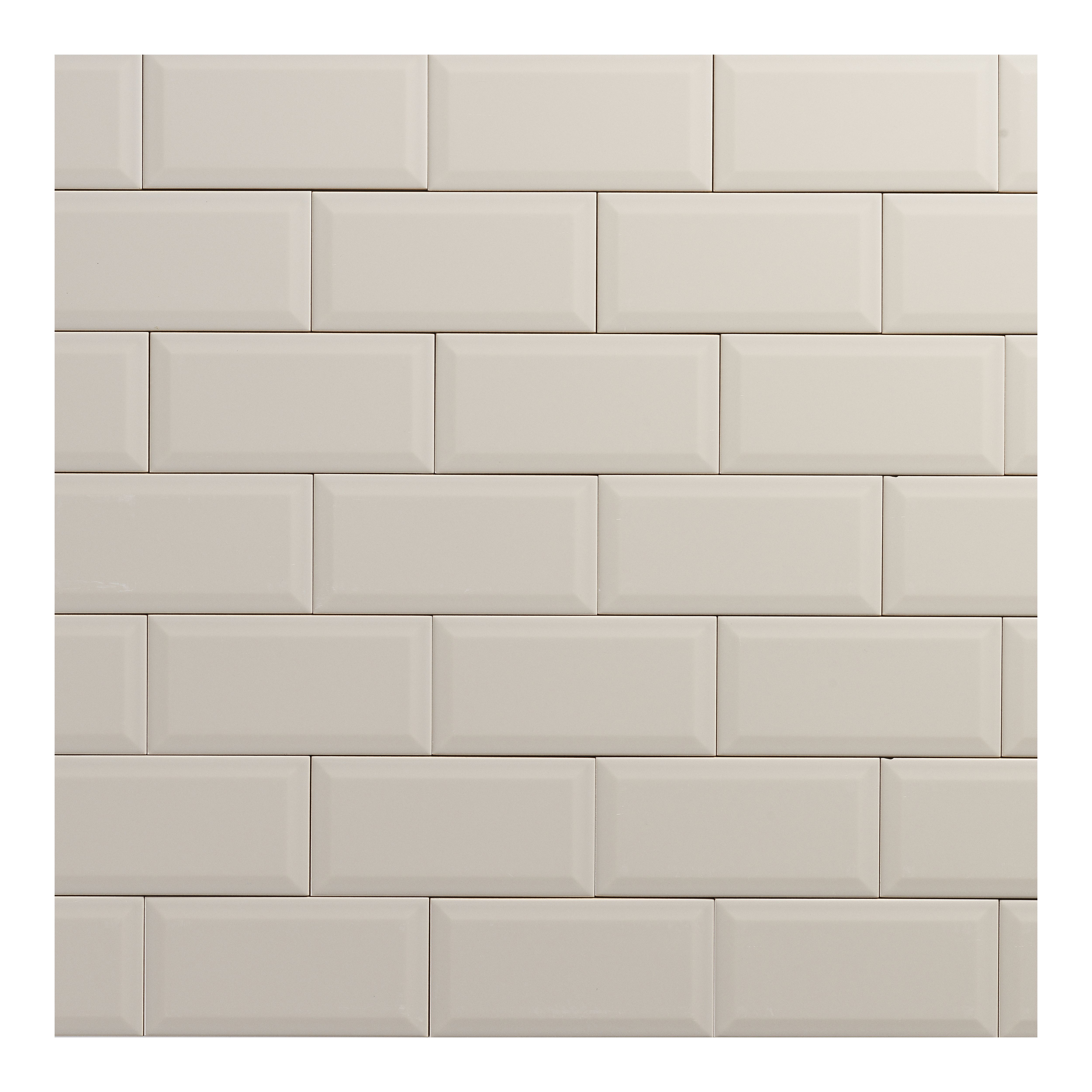 Trentie Taupe Gloss Textured Ceramic Indoor Wall Tile, Pack of 50, (L)200mm (W)100mm