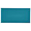 Trentie Turquoise Gloss Metro Ceramic Wall Tile, Pack of 40, (L)200mm (W)100mm