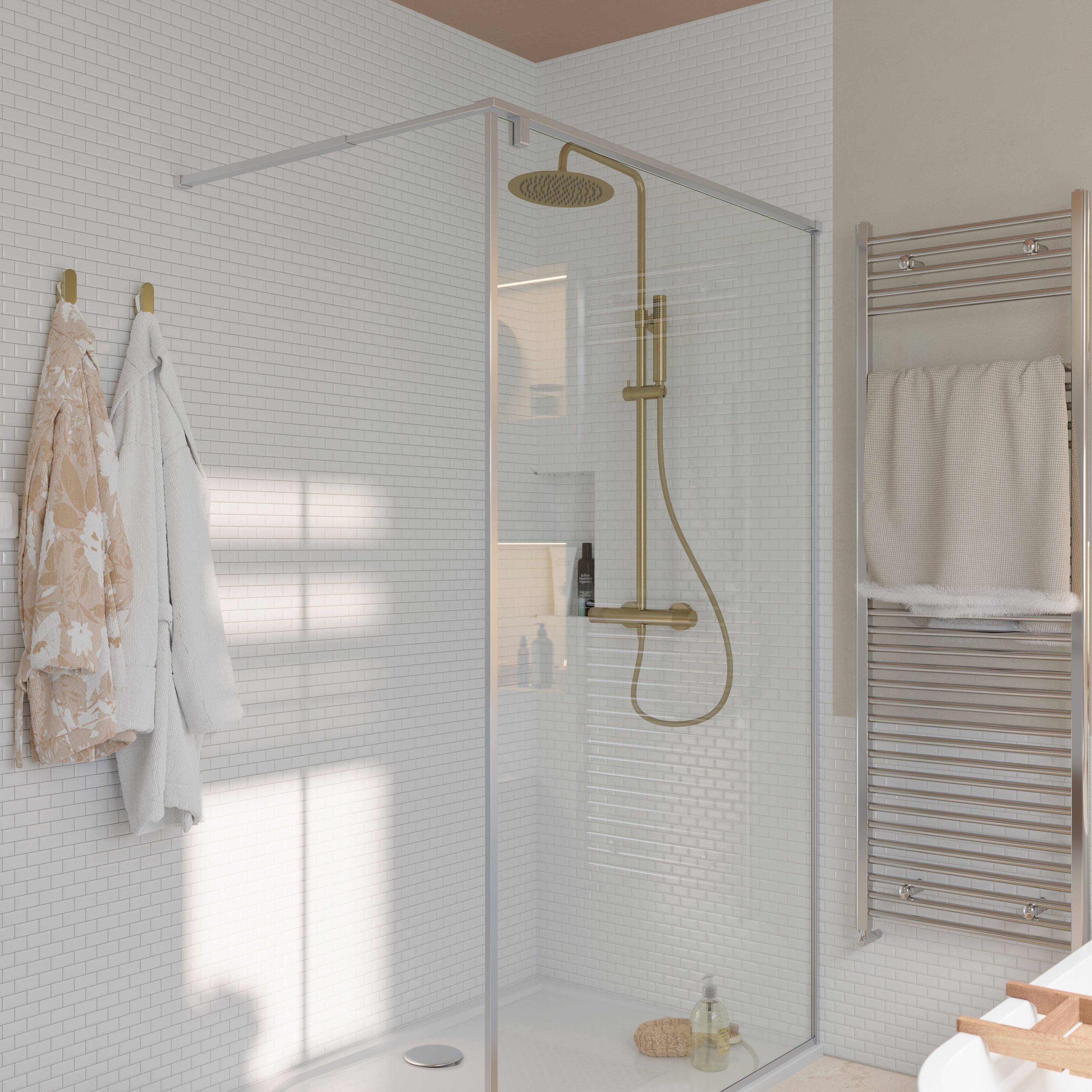 Trentie White Gloss Flat Ceramic Mosaic tile sheet - 5
