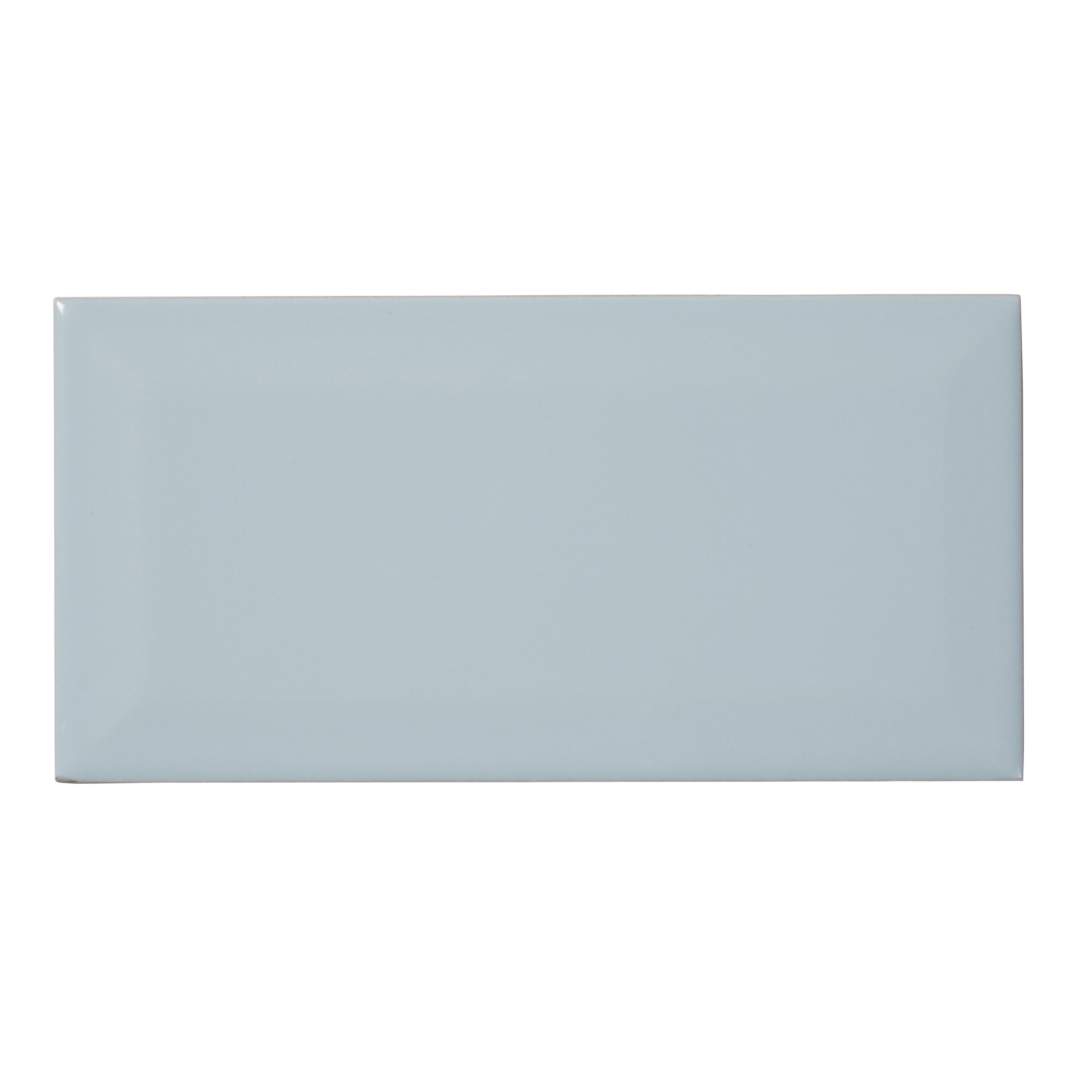 Trentie White Gloss Metro Ceramic Wall Tile, Pack Of 48, (L)200mm (W ...