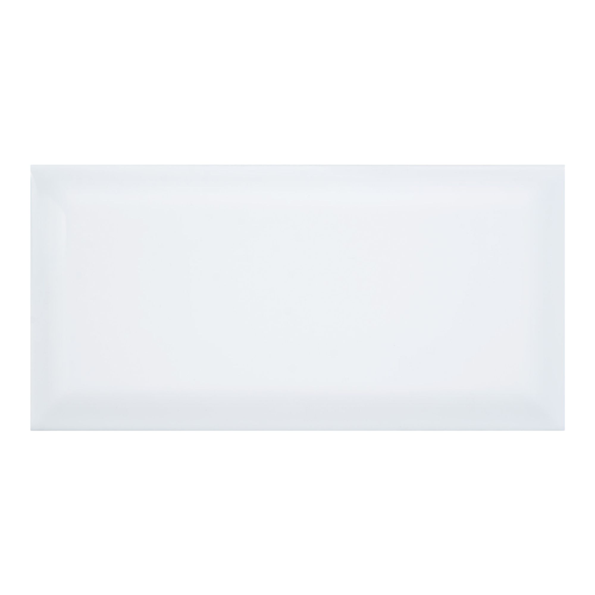 Trentie White Gloss Metro Ceramic Wall Tile Sample