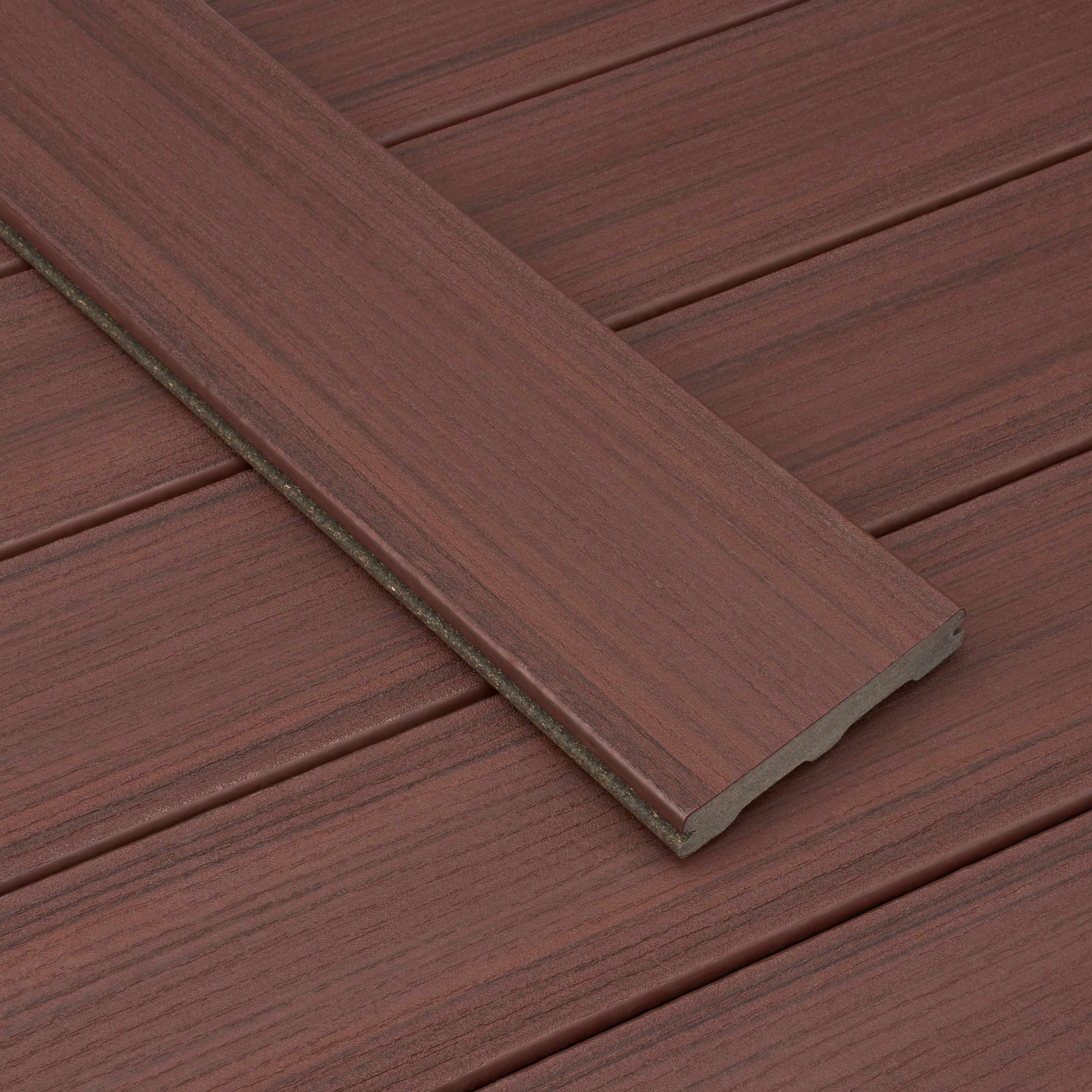 Trex® Moroccan red Composite Deck board (L)2.4m (W)140mm (T)24mm, Pack of 4