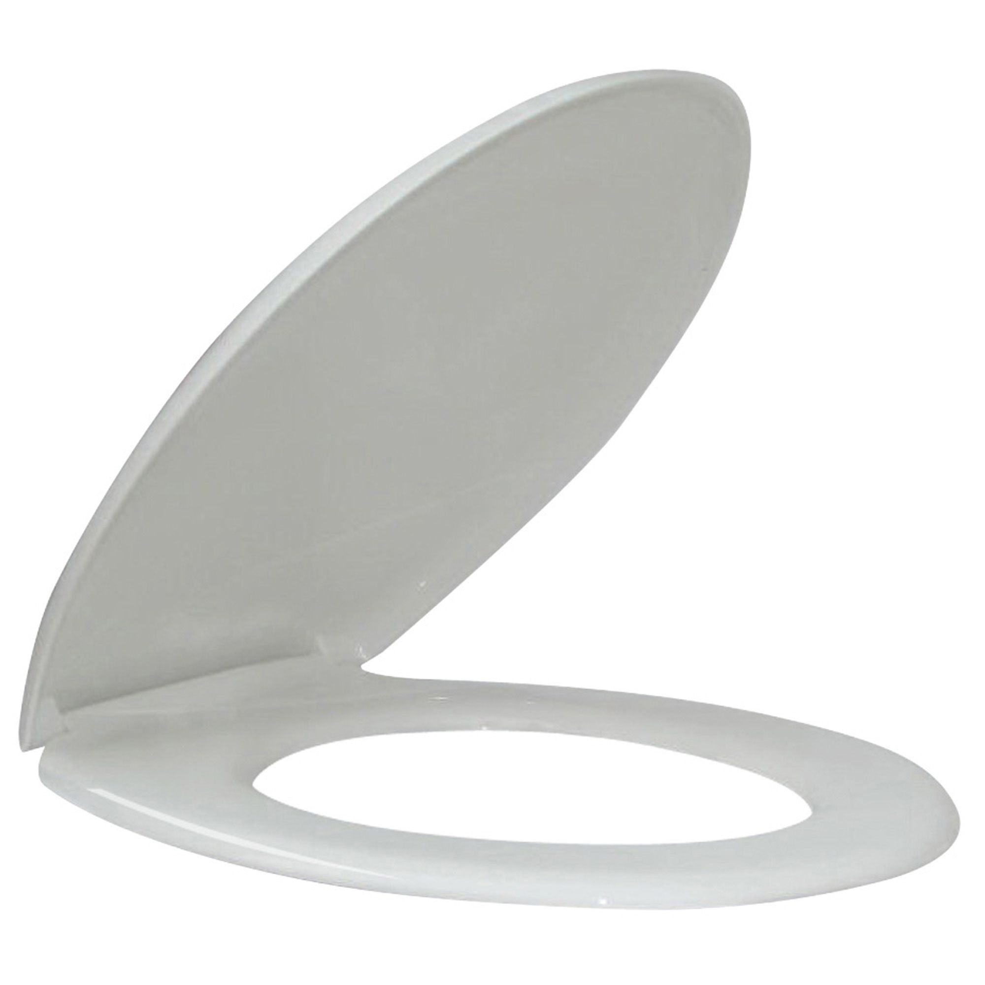 Trigno White Soft close Toilet seat DIY at B&Q