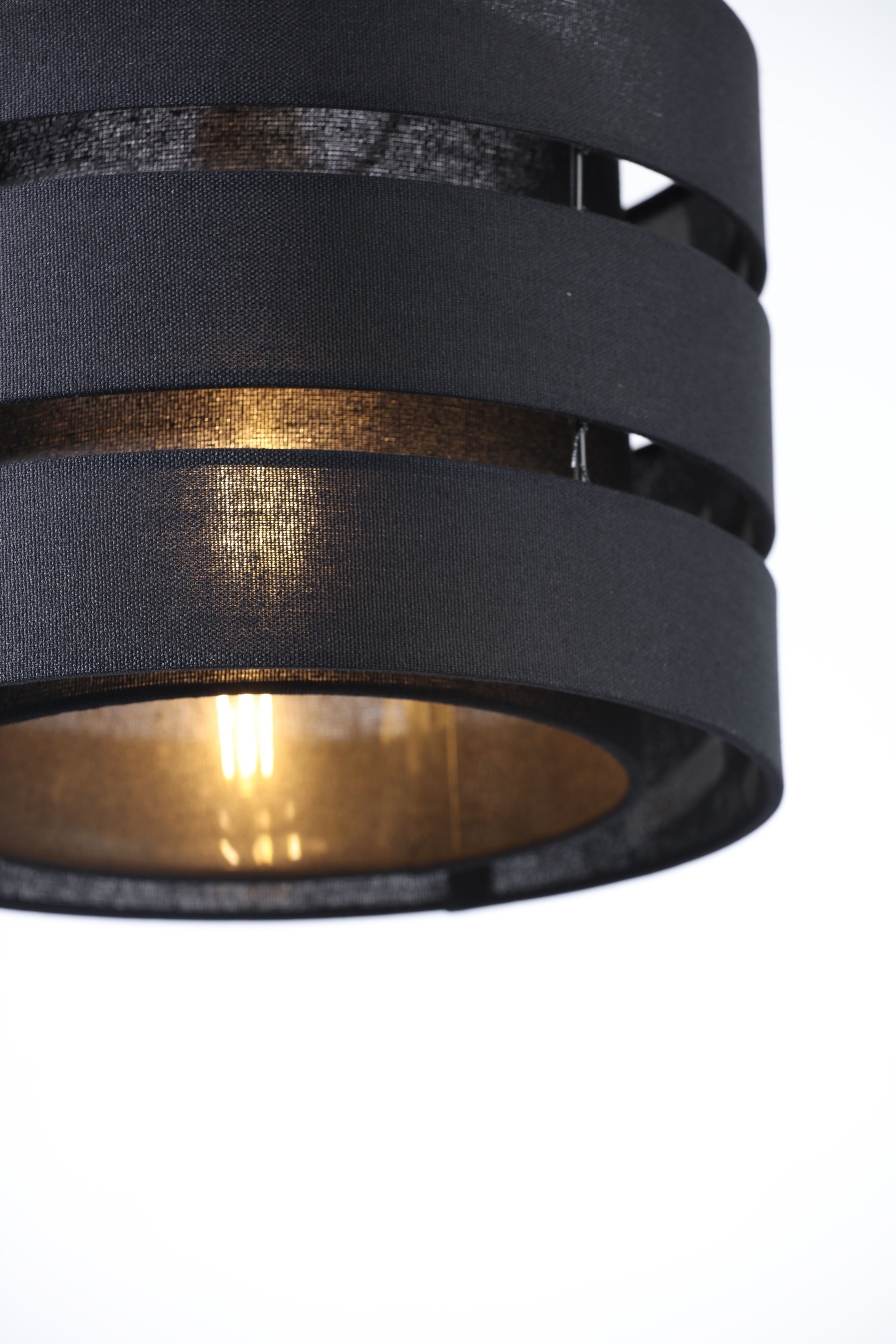 Trio Black Contemporary Light shade D 28cm