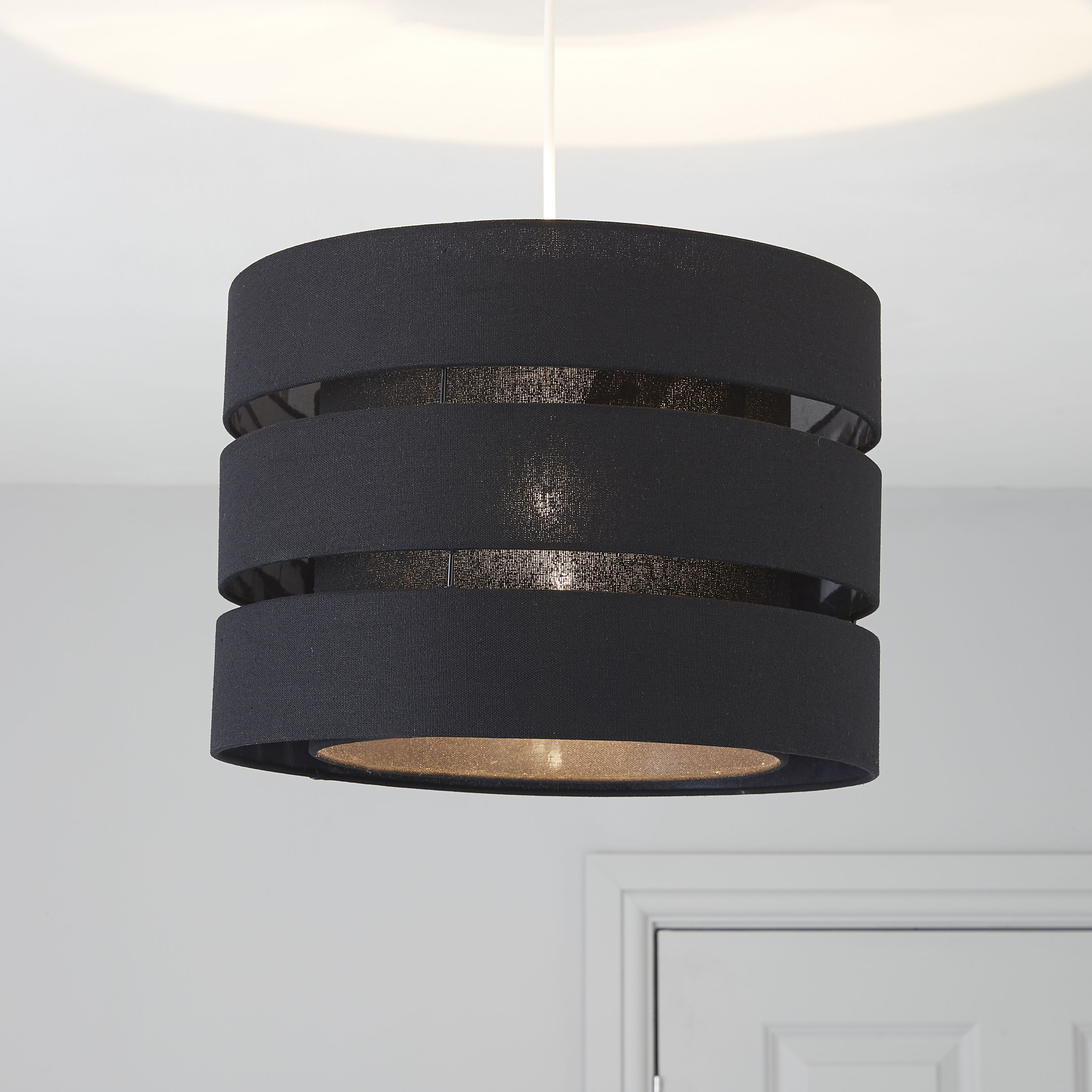 Trio Black Pendant Light shade (D)35cm