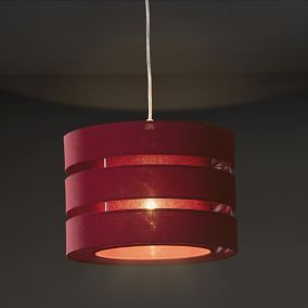 Trio Crimson red Pendant Light shade (D)28cm