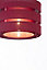 Trio Crimson red Pendant Light shade (D)28cm