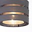 Trio Dark grey Pendant Light shade (D)35cm