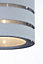 Trio Light Grey Pendant Light shade (D)28cm